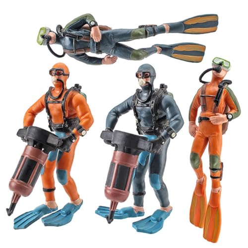 FUNNETOYU 4 Stück Teiliges Miniatur Taucher Figuren Realistische Aquarium Deko Sichere Ungiftige Materialien Kompakt Leicht für Haushalt und Bürofischbecken Gestaltung Zufällige Farbe FUNNETOYU 4 Stück Teiliges Miniatur Taucher Figuren Realistische Aquarium Deko Sichere Ungiftige Materialien Kompakt Leicht für Haushalt und Bürofischbecken Gestaltung Zufällige Farbe von FUNNETOYU