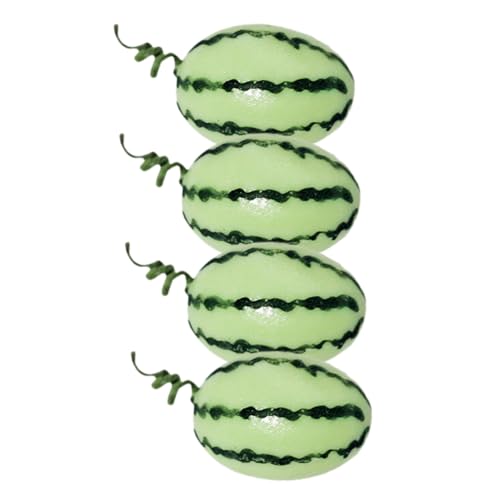 FUNNETOYU 4 Stück Teiliges Miniatur Wassermelonen aus Resin Realistische Puppenhaus Deko Essbares Obstmodell für Lernspielzeug und Wohnraumgestaltung FUNNETOYU 4 Stück Teiliges Miniatur Wassermelonen aus Resin Realistische Puppenhaus Deko Essbares Obstmodell für Lernspielzeug und Wohnraumgestaltung von FUNNETOYU