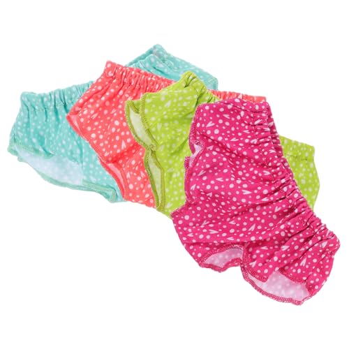 FUNNETOYU 4 Stück Teiliges Puppen Unterwäsche Bunte Höschen Leicht Elastisch Passend für Puppen Praktische Anzieh Accessoires für Puppenliebhaber FUNNETOYU 4 Stück Teiliges Puppen Unterwäsche Bunte Höschen Leicht Elastisch Passend für Puppen Praktische Anzieh Accessoires für Puppenliebhaber von FUNNETOYU