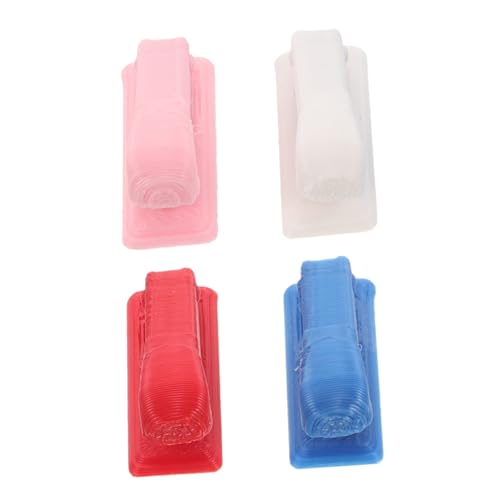 FUNNETOYU 4 Stück Teiliges Puppenhaus Miniatur Hefter Realistische Mini Tacker Kompakt und Leicht Dekoratives Zubehör für Puppenstuben Büro Bastel Geschenkobjekt von FUNNETOYU