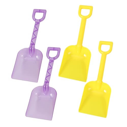 FUNNETOYU 4 Stück Teiliges Sandspielzeug Schaufel aus Buntem Kunststoff Kleine Leichte Strandspaten für Outdoor Strand Sandkasten und Park Geeignet für Jungen und Mädchen von FUNNETOYU