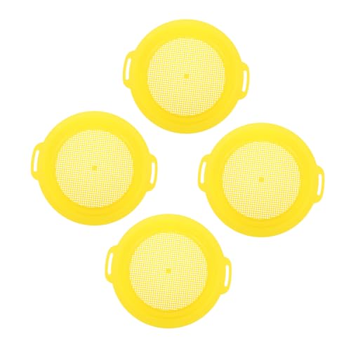 FUNNETOYU 4 Stück Teiliges Sandspielzeug für Bunte Sandsiebe aus Gesundem Leicht und Handlich Fördert Kreativität und Spielspaß Am Strand Sandkasten Zufällige Farbe FUNNETOYU 4 Stück Teiliges Sandspielzeug für Bunte Sandsiebe aus Gesundem Leicht und Handlich Fördert Kreativität und Spielspaß Am Strand Sandkasten Zufällige Farbe von FUNNETOYU