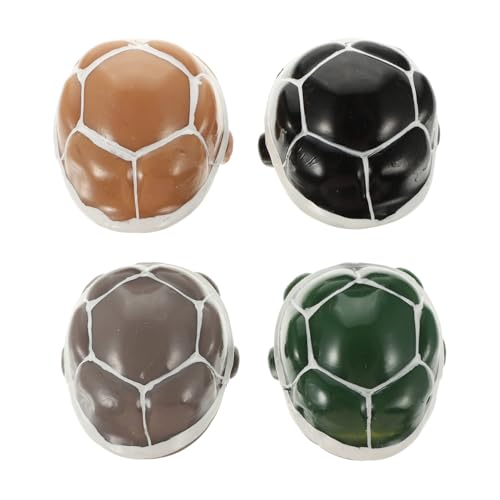 FUNNETOYU 4 Stück Teiliges Squeeze Turtle Toy Realistische Simulation mit Dehnbarem Kopf Stressabbau für Erwachsene Langlebig und Lustig und Entspannungsspielzeug Zufällige Zufällige Farbe von FUNNETOYU