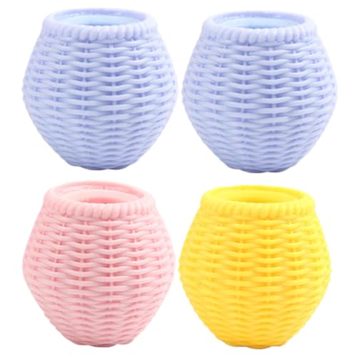 FUNNETOYU 4 Stück Teiliges Stress Squeeze Toy aus Weichem Material Niedliche Cartoon tierform zur Druckentlastung Sensory für Erwachsene und Bunte Mischung von FUNNETOYU