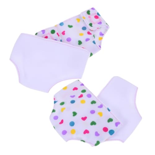 FUNNETOYU 4 Stück Teiliges Wiederverwendbarer Puppenwindeln aus Waschbar Süßes Design Fördert Motorische Fähigkeiten und Kreatives Geeignet als Geschenk FUNNETOYU 4 Stück Teiliges Wiederverwendbarer Puppenwindeln aus Waschbar Süßes Design Fördert Motorische Fähigkeiten und Kreatives Geeignet als Geschenk von FUNNETOYU