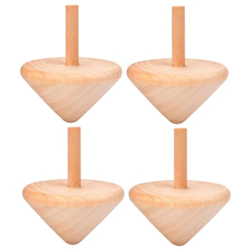 FUNNETOYU 4 Stück hölzerner Kreisel kinderspielzeug Lustiges Toys Fun Toy für spielsachen spielzeuge tragbares Kreiselspielzeug Kinderversorgung Khaki FUNNETOYU 4 Stück hölzerner Kreisel kinderspielzeug Lustiges Toys Fun Toy für spielsachen spielzeuge tragbares Kreiselspielzeug Kinderversorgung Khaki von FUNNETOYU