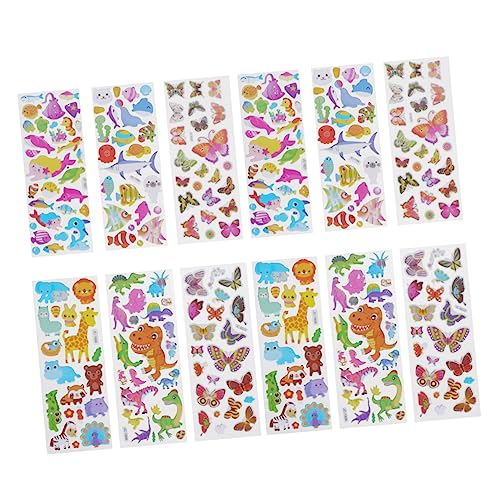 FUNNETOYU 40 Blatt 3D-Aufkleber Für DIY Handwerk Aufkleber Cartoon- -Aufkleber von FUNNETOYU