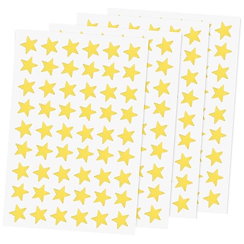 FUNNETOYU 40 Blatt Stern Belohnungsaufkleber Sternaufkleber Kinderaufkleber Nagelaufkleber Stern Abziehbilder Klassenzimmer Belohnungsaufkleber Selbstklebende Sternaufkleber von FUNNETOYU