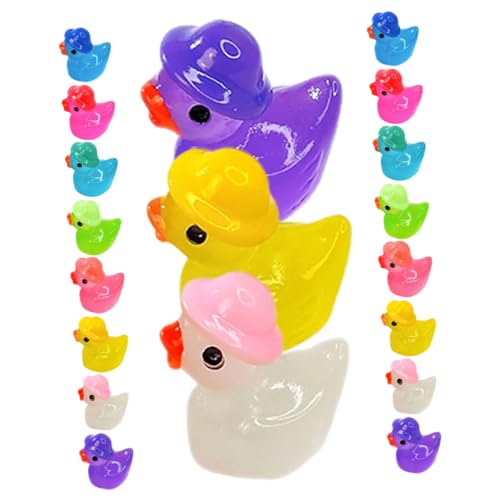 FUNNETOYU 40 Stück Ente Dekofigur aus Resin Leuchtende Kleine für Garten Teich für Mikro Landschaften und DIY Dekorationen Farben FUNNETOYU 40 Stück Ente Dekofigur aus Resin Leuchtende Kleine für Garten Teich für Mikro Landschaften und DIY Dekorationen Farben von FUNNETOYU