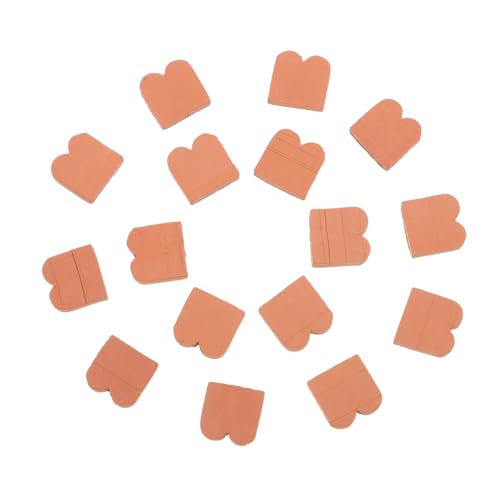 FUNNETOYU 40 Stück Puppenhausfliesen Dekor Wandziegel Modellbauzubehör Dachziegel Für Haus Miniaturziegel Kleine Ziegel Spielzeugziegel Mini Ziegel Miniatur Dachziegel Erdbraun von FUNNETOYU