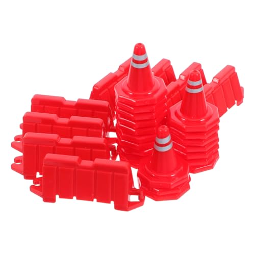 FUNNETOYU 40 Stück Teiliges Mini Verkehrszeichen aus Kindersicherem Kunststoff Inklusive Roter Baustellenkegel und Straßensperren Leicht Montierbar Kompakt und Tragbar für DIY Sandtisch FUNNETOYU 40 Stück Teiliges Mini Verkehrszeichen aus Kindersicherem Kunststoff Inklusive Roter Baustellenkegel und Straßensperren Leicht Montierbar Kompakt und Tragbar für DIY Sandtisch von FUNNETOYU
