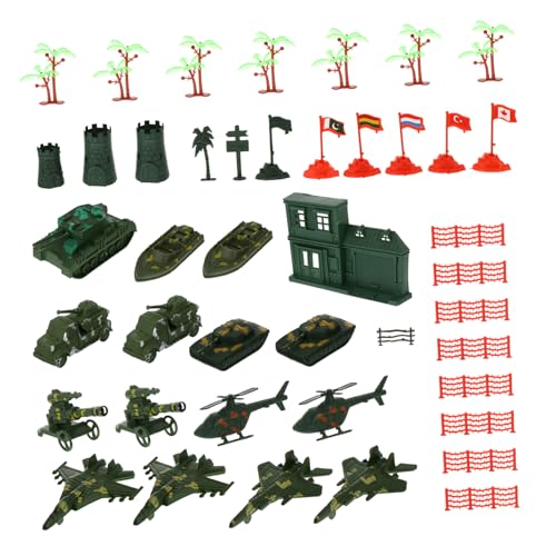 FUNNETOYU 41 Stück Teiliges Military Toys Militärmodell mit Fahrzeugen und Figuren Robustes Kunststoffmaterial Buntes Design Fördert Fantasie und Organisationsfähigkeit bei Jungen und von FUNNETOYU