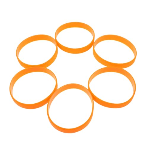 FUNNETOYU 48 Stück Handgelenkspiel Blanko Elastisch Männer Teenager Geburtstagsgeschenke Armbänder Und Zubehör Armbänder Damen Spiele Silikon Frauen Für Teams Party Orange Team Arm Farbe von FUNNETOYU