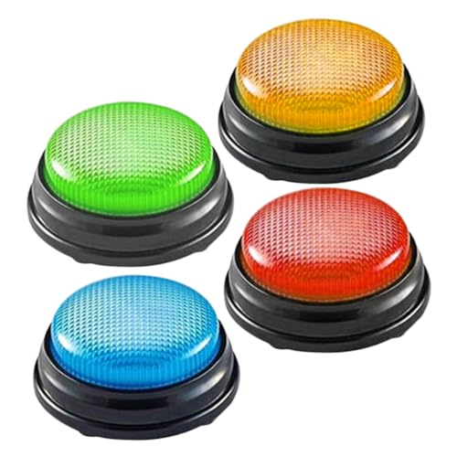FUNNETOYU 4Stücke Buzzer Buttons Für Antwort Summer Mit Sound Für Trivia Spiele Und Spielshows Mehrfarbige Buzzer Für Klassenzimmer Und Spielabende Ohne Batterien FUNNETOYU 4Stücke Buzzer Buttons Für Antwort Summer Mit Sound Für Trivia Spiele Und Spielshows Mehrfarbige Buzzer Für Klassenzimmer Und Spielabende Ohne Batterien von FUNNETOYU