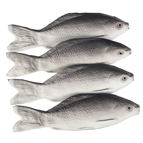 FUNNETOYU 4Stücke Künstliches Fischspielzeug Realistische Nachahmung Fischmodelle zur Dekoration und Pädagogisches für Schreibtisch oder FUNNETOYU 4Stücke Künstliches Fischspielzeug Realistische Nachahmung Fischmodelle zur Dekoration und Pädagogisches für Schreibtisch oder von FUNNETOYU