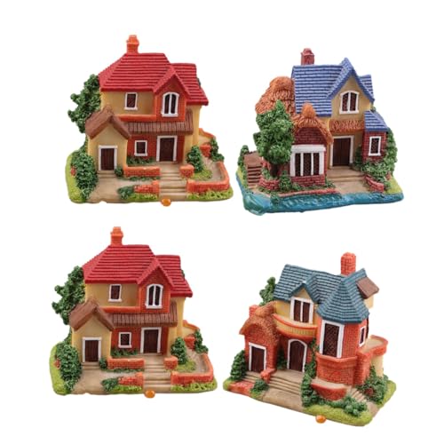 FUNNETOYU 4Stücke Miniaturhausornamente aus Dekorative Figuren für Garten und Märchenhaus Szenen Vielseitige Deko für Bonsai und Mikrolandschaften FUNNETOYU 4Stücke Miniaturhausornamente aus Dekorative Figuren für Garten und Märchenhaus Szenen Vielseitige Deko für Bonsai und Mikrolandschaften von FUNNETOYU
