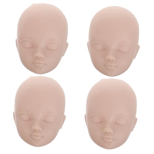 FUNNETOYU 4Stücke Puppenköpfe Für Make Up Übungen Babypuppenköpfe Zum Basteln DIY Mannequin Kopf Für Wimpernverlängerungen Und Haartraining Spielzeugzubehör FUNNETOYU 4Stücke Puppenköpfe Für Make Up Übungen Babypuppenköpfe Zum Basteln DIY Mannequin Kopf Für Wimpernverlängerungen Und Haartraining Spielzeugzubehör von FUNNETOYU