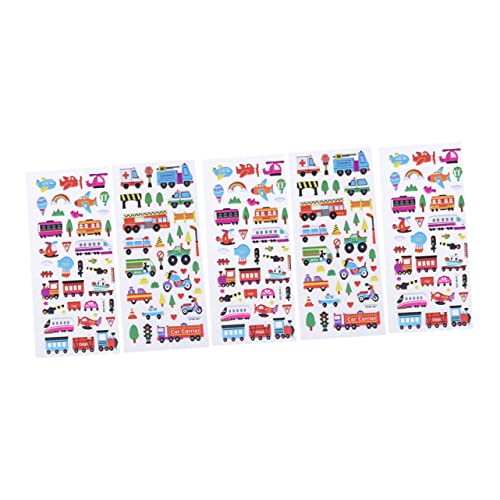 FUNNETOYU 5 Blatt 3D-Blasenaufkleber für wandverkleidung Wand polsterung Bubble schaunstoff car Stickers spielzeuge D Aufkleber Toys Verkehrsblasenaufkleber Aufkleber für Autoblasen von FUNNETOYU