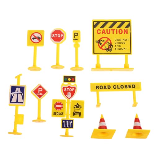 FUNNETOYU 5 Satz Verkehrszeichen Miniatur Straßenverkehr Modelle aus Kunststoff Pädagogisches DIY Zubehör für Kreative Mikro Landschaft Dekoration FUNNETOYU 5 Satz Verkehrszeichen Miniatur Straßenverkehr Modelle aus Kunststoff Pädagogisches DIY Zubehör für Kreative Mikro Landschaft Dekoration von FUNNETOYU