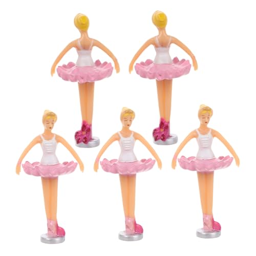 FUNNETOYU 5 Stück Ballettpuppe Prinzessin Puppe Figur Puppenfigur Balletttänzerin Puppe Puppenprinzessin Puppenornament Tanzende Mädchenpuppe Puppendekor Tänzerpuppe Plastik von FUNNETOYU