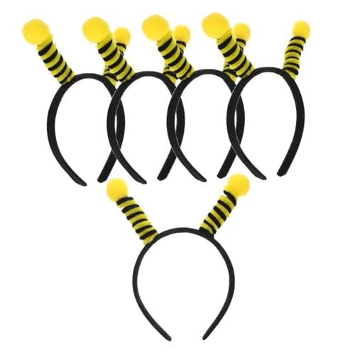 FUNNETOYU 5 Stück Biene Stirnband hair accessories party deko Kinderparty Zubehör Bienen-Cosplay-Accessoire Make -up -Stirnband Party-Haar-Accessoire antenne stirnbänder Stoff FUNNETOYU 5 Stück Biene Stirnband hair accessories party deko Kinderparty Zubehör Bienen-Cosplay-Accessoire Make -up -Stirnband Party-Haar-Accessoire antenne stirnbänder Stoff von FUNNETOYU