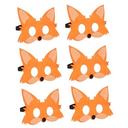 FUNNETOYU 5 Stück Fuchsmaske Für Party Halloween -kostüm Karikatur Simulieren Erwachsene Realistisch Masken Plüsch Halbmaske Halloween Kostüm Halloween-halbmaske Gefühlt Orange FUNNETOYU 5 Stück Fuchsmaske Für Party Halloween -kostüm Karikatur Simulieren Erwachsene Realistisch Masken Plüsch Halbmaske Halloween Kostüm Halloween-halbmaske Gefühlt Orange von FUNNETOYU