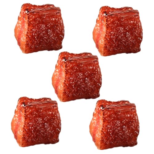 FUNNETOYU 5 Stück Künstliche Rindfleischwürfel Teilig Realistisch Aussehende Fleischdekoration für Küche Tisch Restaurant Fotografie Requisiten Lebensechte Fake Meat Food Model Simulation FUNNETOYU 5 Stück Künstliche Rindfleischwürfel Teilig Realistisch Aussehende Fleischdekoration für Küche Tisch Restaurant Fotografie Requisiten Lebensechte Fake Meat Food Model Simulation von FUNNETOYU