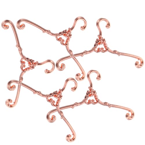 FUNNETOYU 5 Stück Mini Kleiderbügel für Puppenhaus Hochwertige Metallkleiderbügel Roségold für Puppenbekleidung für Puppenschränke und Spielzeugmöbel FUNNETOYU 5 Stück Mini Kleiderbügel für Puppenhaus Hochwertige Metallkleiderbügel Roségold für Puppenbekleidung für Puppenschränke und Spielzeugmöbel von FUNNETOYU