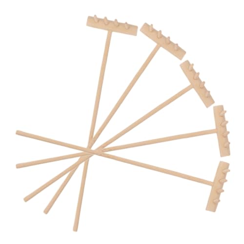 FUNNETOYU 5 Stück Mini -rechenhandwerk Sandkasten Sandtisch Rechen Für Desktop-sandrechen Zubehör Klein Mini -sandrake Sandmalrechen Mini-rechenwerkzeuge Rechen Für Sandtische Hölzern FUNNETOYU 5 Stück Mini -rechenhandwerk Sandkasten Sandtisch Rechen Für Desktop-sandrechen Zubehör Klein Mini -sandrake Sandmalrechen Mini-rechenwerkzeuge Rechen Für Sandtische Hölzern von FUNNETOYU