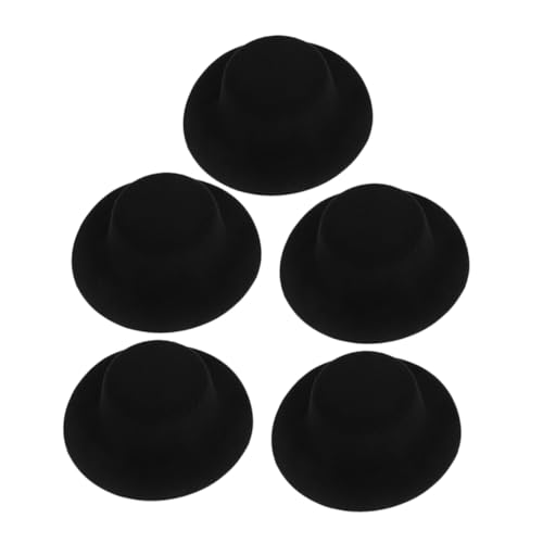 FUNNETOYU 5 Stück Mini-simulations-Strohhut Hutverzierung Puppenhaus-Hut-Ornament Minihüte Zum Basteln Kleiner Hut Dekorativer DIY-Hut Puppenmütze Selber Machen DIY-Hut Basteln Gefühlt Black FUNNETOYU 5 Stück Mini-simulations-Strohhut Hutverzierung Puppenhaus-Hut-Ornament Minihüte Zum Basteln Kleiner Hut Dekorativer DIY-Hut Puppenmütze Selber Machen DIY-Hut Basteln Gefühlt Black von FUNNETOYU
