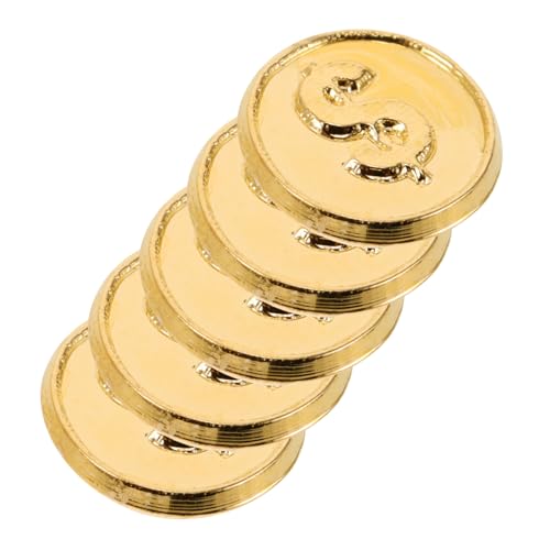 FUNNETOYU 5 Stück Miniaturmodell Einer Neuheit Münze Lustige Plastik Golden FUNNETOYU 5 Stück Miniaturmodell Einer Neuheit Münze Lustige Plastik Golden von FUNNETOYU