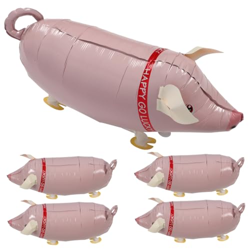 FUNNETOYU 5 Stück Teiliges Aufblasbare Schwein Ballon Niedliches Rosa Schwein Luftgefüllt Sicherer Partyspaß für Outdoor Spiele und Geburtstagsdekoration FUNNETOYU 5 Stück Teiliges Aufblasbare Schwein Ballon Niedliches Rosa Schwein Luftgefüllt Sicherer Partyspaß für Outdoor Spiele und Geburtstagsdekoration von FUNNETOYU