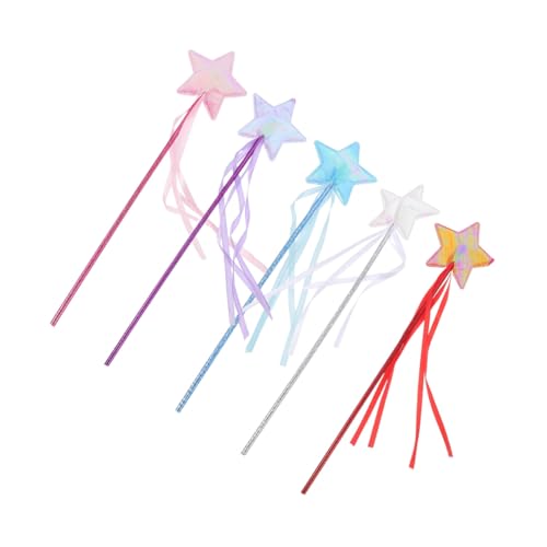 FUNNETOYU 5 Stück Teiliges Feen Zauberstab für Leichter Sicherer Stern Zauberstab für Mädchen als Party Cosplay Zubehör und Geburtstags Mitgebsel FUNNETOYU 5 Stück Teiliges Feen Zauberstab für Leichter Sicherer Stern Zauberstab für Mädchen als Party Cosplay Zubehör und Geburtstags Mitgebsel von FUNNETOYU