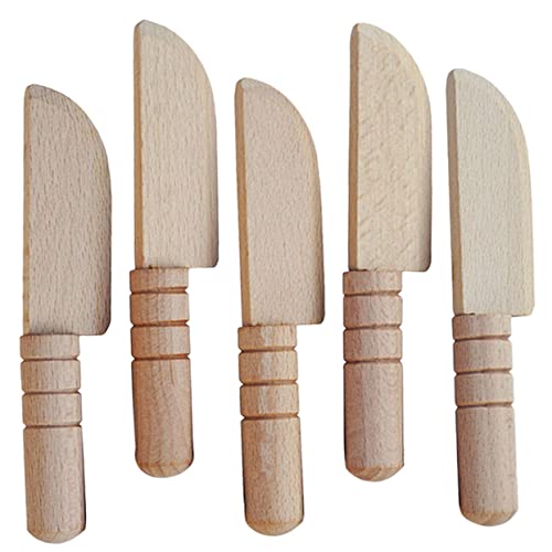 FUNNETOYU 5 Stück Teiliges Holzspielzeug Messer Set für Realistisches Küchenzubehör DIY Holz Obst Schneidemesser Pädagogisches Küchenspielzeug Kochfähigkeiten für Rollenspiele FUNNETOYU 5 Stück Teiliges Holzspielzeug Messer Set für Realistisches Küchenzubehör DIY Holz Obst Schneidemesser Pädagogisches Küchenspielzeug Kochfähigkeiten für Rollenspiele von FUNNETOYU