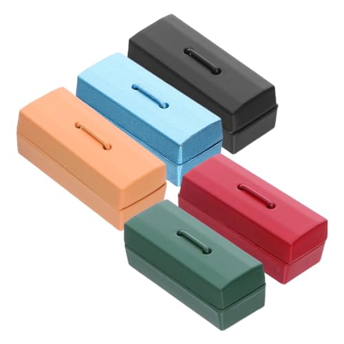 FUNNETOYU 5 Stück Teiliges Miniatur Werkzeugset aus Metall Realistische Mini Werkzeugkisten für Puppenhaus Dekoration Detailreiche Mini Werkzeugboxen für Bastler und Miniaturmöbel Sammler von FUNNETOYU