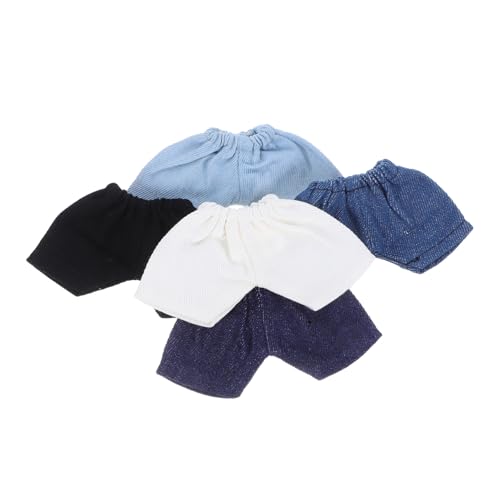 FUNNETOYU 5 Stück Teiliges Puppen Shorts aus Weichem Stoff Elastischer Vielseitig für Puppenkleidung Niedliche Kurze Hose für Plüschpuppen Verschiedene Jeansfarben FUNNETOYU 5 Stück Teiliges Puppen Shorts aus Weichem Stoff Elastischer Vielseitig für Puppenkleidung Niedliche Kurze Hose für Plüschpuppen Verschiedene Jeansfarben von FUNNETOYU