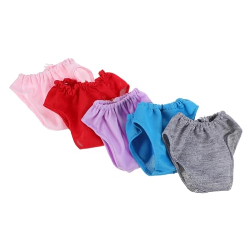 FUNNETOYU 5 Stück Teiliges Puppenunterwäsche für Puppen Wiederverwendbare Puppenunterhosen Hellrosa Rot und Blau Zubehör für Rollenspiele und Kreative FUNNETOYU 5 Stück Teiliges Puppenunterwäsche für Puppen Wiederverwendbare Puppenunterhosen Hellrosa Rot und Blau Zubehör für Rollenspiele und Kreative von FUNNETOYU