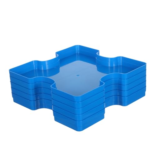 FUNNETOYU 5 Stück Teiliges Puzzle Stapelbare Organizer Schalen für Puzzle Perlen Aufbewahrung Vielseitig für DIY Projekte und Haushaltsorganisation von FUNNETOYU