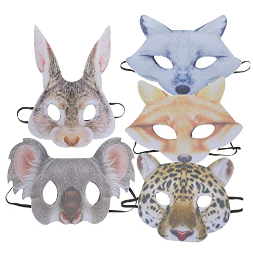 FUNNETOYU 5 Stück Tierische Maske Dinosaurierkostüm Dschungel Dekorationen Themenparty-masken Kostüm Maske Wolfsmaske Dekorative Frauenmaske Lustige Tiermasken Kaninchenkostüm Plastik FUNNETOYU 5 Stück Tierische Maske Dinosaurierkostüm Dschungel Dekorationen Themenparty-masken Kostüm Maske Wolfsmaske Dekorative Frauenmaske Lustige Tiermasken Kaninchenkostüm Plastik von FUNNETOYU
