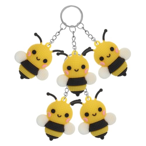 FUNNETOYU 5 Stück kleiner bienenanhänger Party Schlüsselanhänger süß Kind Karikatur Plüsch Neuheit Schlüsselanhänger Cartoon -Schlüsselbund Schlüsselanhänger Bienen Schlüsselkette PVC Gelb FUNNETOYU 5 Stück kleiner bienenanhänger Party Schlüsselanhänger süß Kind Karikatur Plüsch Neuheit Schlüsselanhänger Cartoon -Schlüsselbund Schlüsselanhänger Bienen Schlüsselkette PVC Gelb von FUNNETOYU