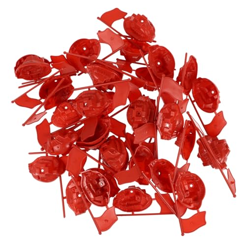 FUNNETOYU 50 Sätze Teiliges Rotes Flaggenmodell aus Flexiblem Kunststoff Langlebig und Sicher für Militärische Diorama Szene und Kreative Bastelprojekte Leicht und Kompakt zur Einfachen FUNNETOYU 50 Sätze Teiliges Rotes Flaggenmodell aus Flexiblem Kunststoff Langlebig und Sicher für Militärische Diorama Szene und Kreative Bastelprojekte Leicht und Kompakt zur Einfachen von FUNNETOYU