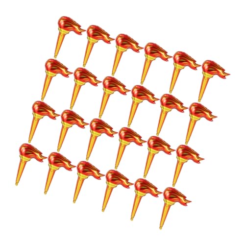 FUNNETOYU 50 Stück Aufblasbare Fackel Realistische Simulation Flammenlose Fackeln für Sportveranstaltungen Cosplay Bühnenperformance von FUNNETOYU