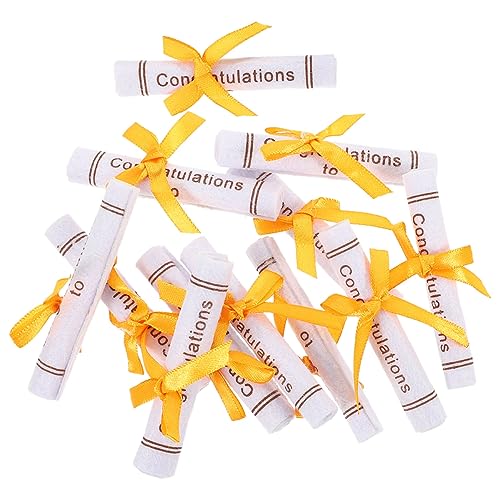FUNNETOYU 50 Stück Dekoration der Abschlusssaison Diplom-Kuchenaufsatz gratulieren abschluss Dekoration Bookshelf Decor bücherregal Dekoration abschlusszeugnis Muster graduierte Figur Vlies von FUNNETOYU