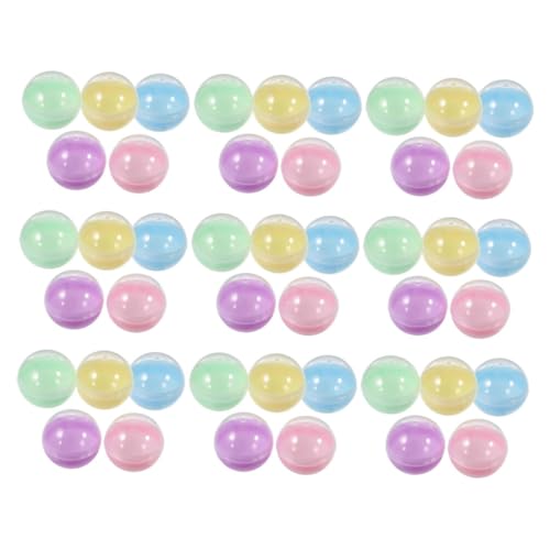 FUNNETOYU 50 Stück Halbtransparente Macaron-farbige Runde Kunststoffkapseln Vending Machine Behälter für Gumball Claw Machine Nachfüllungen DIY Bastelset FUNNETOYU 50 Stück Halbtransparente Macaron-farbige Runde Kunststoffkapseln Vending Machine Behälter für Gumball Claw Machine Nachfüllungen DIY Bastelset von FUNNETOYU