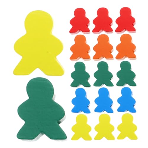 FUNNETOYU 50 Stück Teiliges Buntes Holz spielfiguren Brettspiel Zubehör zum Zählen Sortieren und Lernen Kompatibel mit Schach und Damespiel für Familie und Klassenzimmer FUNNETOYU 50 Stück Teiliges Buntes Holz spielfiguren Brettspiel Zubehör zum Zählen Sortieren und Lernen Kompatibel mit Schach und Damespiel für Familie und Klassenzimmer von FUNNETOYU