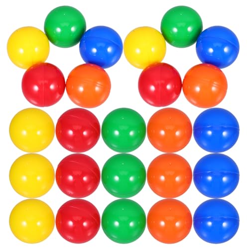 FUNNETOYU 50 Stück Teiliges Party Lotteriekugeln zum Öffnen Bunte Raffle Drawing Bälle aus Langlebigem Kunststoff Glatte Oberfläche Nahtlos Wiederverwendbar für Spiele und von FUNNETOYU