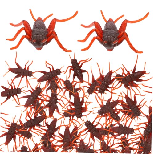 FUNNETOYU 50 Stück Teiliges Realistische Simulation Cricket Requisiten aus Weichem Kunststoff Lebensechte Prank Toys für Scherzaktivitäten für Aprilscherz und Partyspaß FUNNETOYU 50 Stück Teiliges Realistische Simulation Cricket Requisiten aus Weichem Kunststoff Lebensechte Prank Toys für Scherzaktivitäten für Aprilscherz und Partyspaß von FUNNETOYU