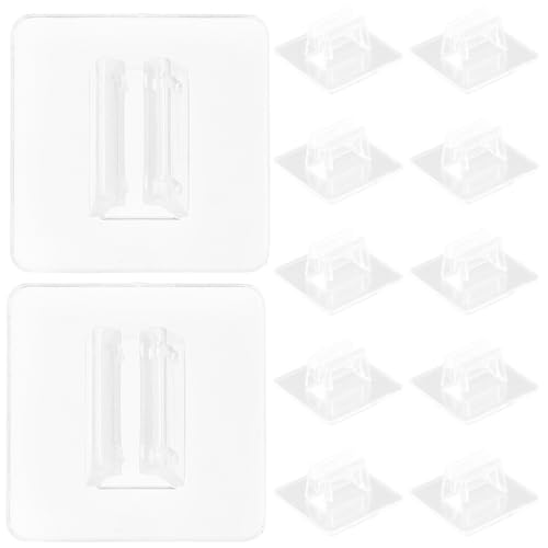 FUNNETOYU 50 Stück Transparente Kartenhalter Tischkartenständer für Visitenkarten Platzkarten Halter für Büro und Events Kartenständer für Präsentation von FUNNETOYU