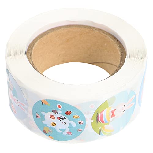 FUNNETOYU 500 Pcs 1 Rolle Aufkleber Party Zubehör Ostern Dekorationen Papier von FUNNETOYU