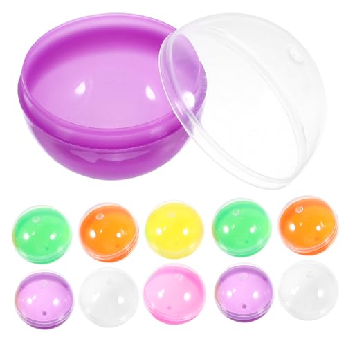 FUNNETOYU 50Stücke Füllbare Kunststoffkugeln Bunten Farben und Candy Display Kapseln für Kreative Verpackungen und Tombola Preise FUNNETOYU 50Stücke Füllbare Kunststoffkugeln Bunten Farben und Candy Display Kapseln für Kreative Verpackungen und Tombola Preise von FUNNETOYU